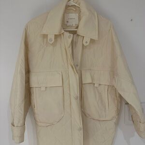 Anthropologie Cream Shacket